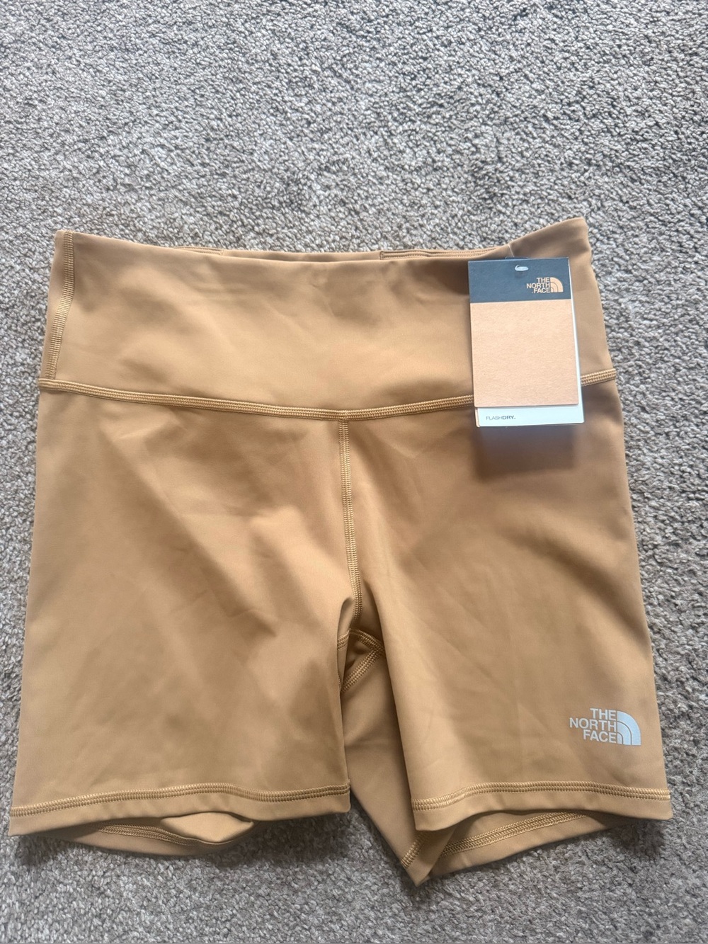 The North Face Women's Elvin Bike Shorts Utility Brown Size L NWT